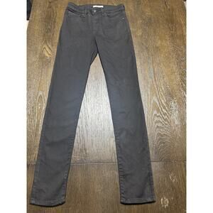 Levis 721 High Rise Skinny Jeans Womens 28 Black Denim Pants Slim Fit Classic